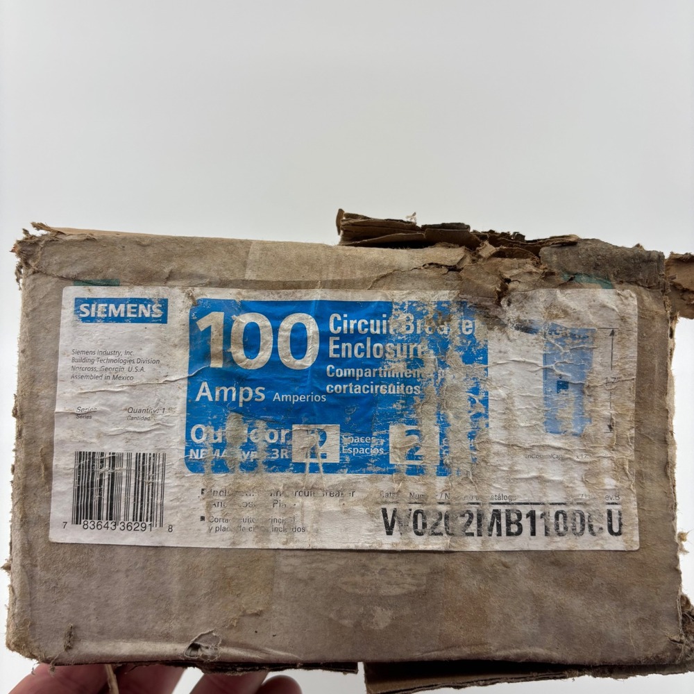 Siemens Circuit Breaker Enclosure Outdoor‎ 100A Gray New W0202MB1100CU NEMA 3R